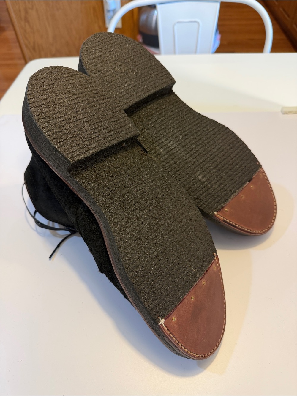 Todd Snyder Alden  Black Suede Lace-Up Chukka Boots Sz 9.  New. Tub7 - Picture 5 of 7
